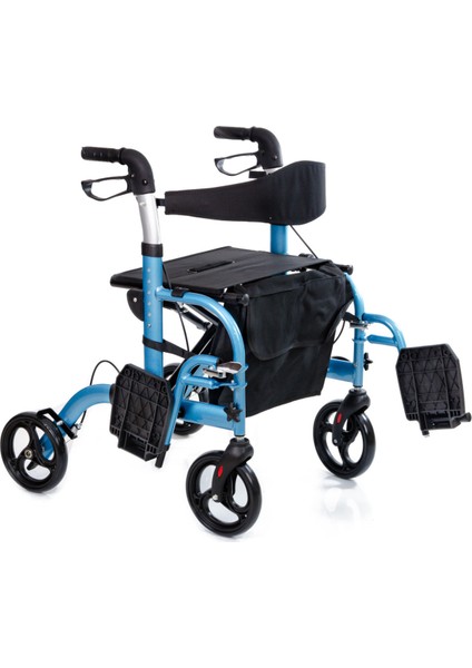 BZ9124A Lüx Ayak Pedallı Alüminyum Rolatör Yürüteç fiyatları