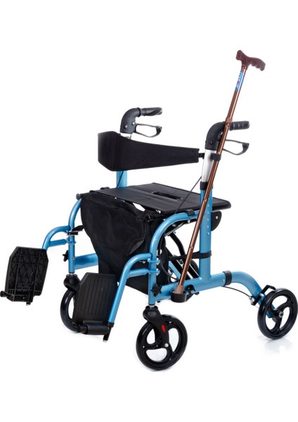 BZ9124A Lüx Ayak Pedallı Alüminyum Rolatör Yürüteç modelleri