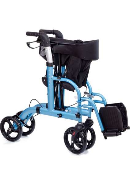 BZ9124A Lüx Ayak Pedallı Alüminyum Rolatör Yürüteç fırsatları