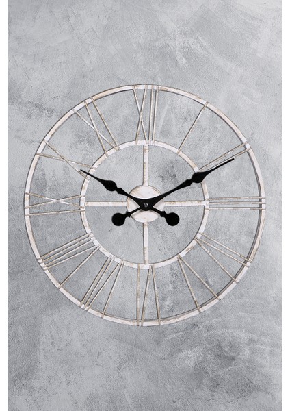 More Dizayn 50 cm Metal Duvar Saati