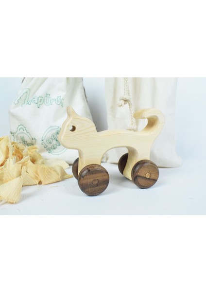 Kedi Ahşap Oyuncak Araba fiyatları