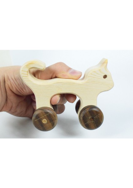 Kedi Ahşap Oyuncak Araba fırsatları