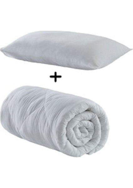 Microfiber Yaz Yorganı Tek Kişilik +1 Yastık