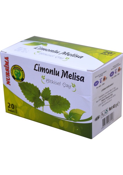 Limonlu Melisa Bitkisel Çay 20'li