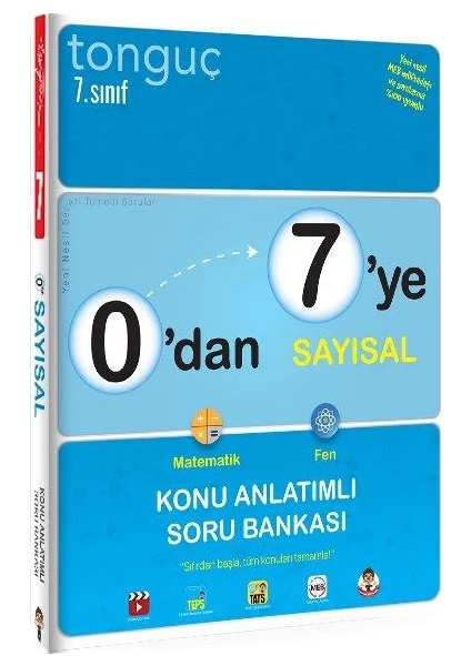 Tonguç Akademi 0'dan 7'ye Sayısal Konu Anlatımlı Soru Bankası