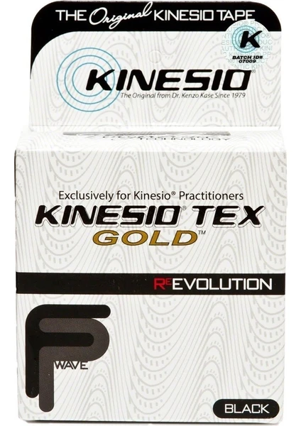 Kinesio Tape Tex Gold 5 cm x 5 m Band Siyah