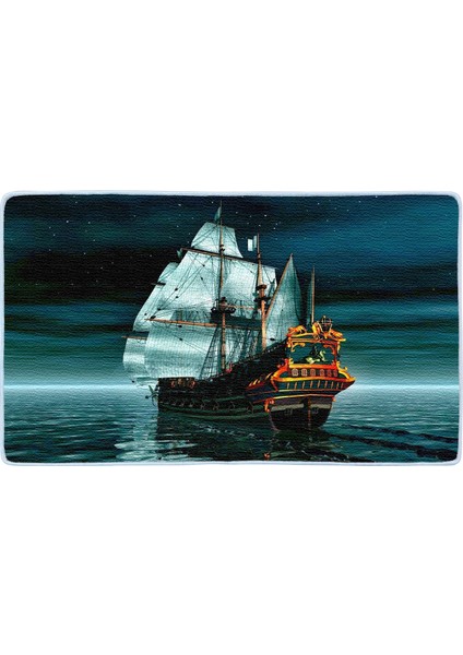 Kaymaz Deri Taban Banyo Paspas Takımı 50 x 60 cm - 60 x 100 cm