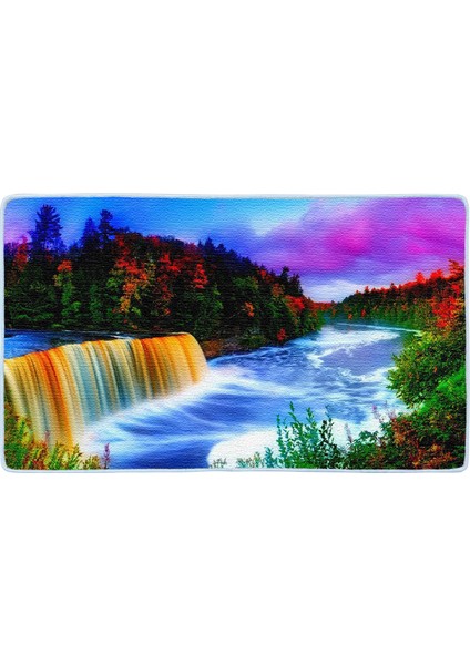 Kaymaz Deri Taban Banyo Paspas Takımı 50 x 60 cm - 60 x 100 cm