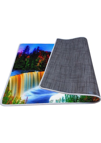 Kaymaz Deri Taban Banyo Paspas Takımı 50 x 60 cm - 60 x 100 cm