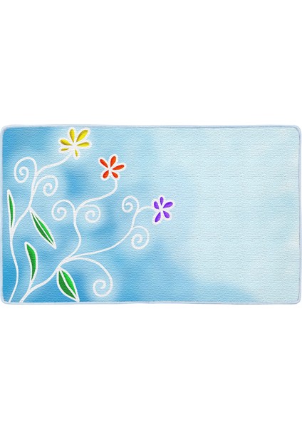 Kaymaz Deri Taban Banyo Paspas Takımı 50 x 60 cm - 60 x 100 cm