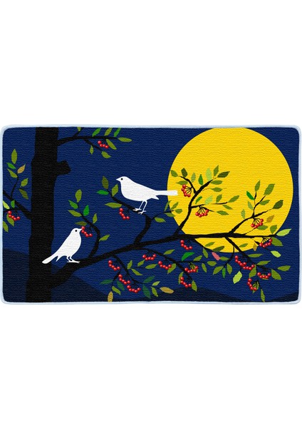 Kaymaz Deri Taban Banyo Paspas Takımı 50 x 60 cm - 60 x 100 cm