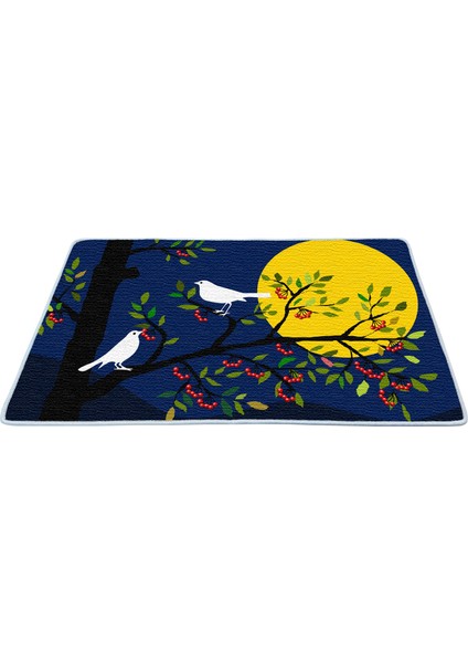 Kaymaz Deri Taban Banyo Paspas Takımı 50 x 60 cm - 60 x 100 cm