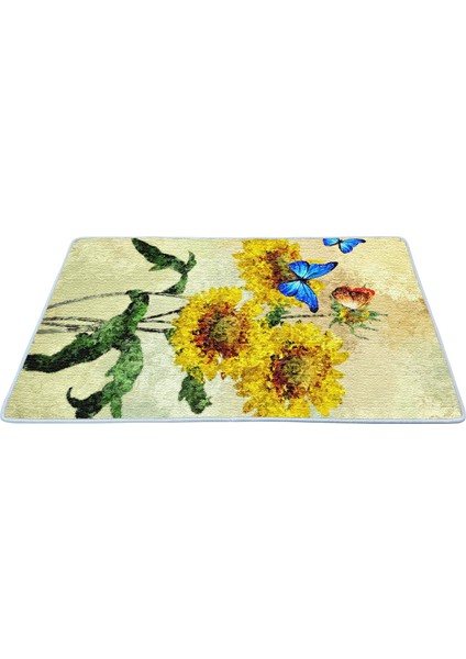 Kaymaz Deri Taban Banyo Paspas Takımı 50 x 60 cm - 60 x 100 cm