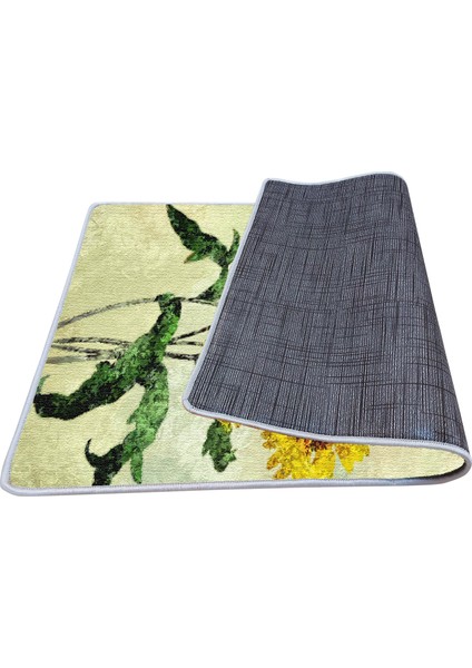 Kaymaz Deri Taban Banyo Paspas Takımı 50 x 60 cm - 60 x 100 cm