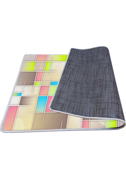 Kaymaz Deri Taban Banyo Paspas Takımı 50 x 60 cm - 60 x 100 cm