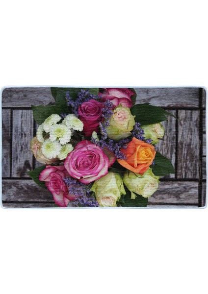 Kaymaz Deri Taban Banyo Paspas Takımı 50 x 60 cm - 60 x 100 cm