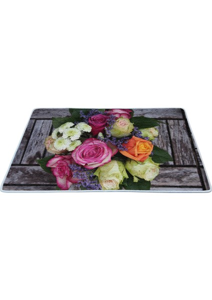 Kaymaz Deri Taban Banyo Paspas Takımı 50 x 60 cm - 60 x 100 cm