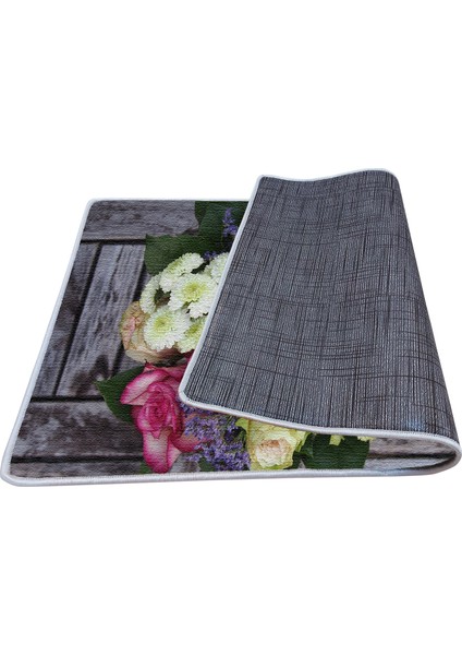 Kaymaz Deri Taban Banyo Paspas Takımı 50 x 60 cm - 60 x 100 cm