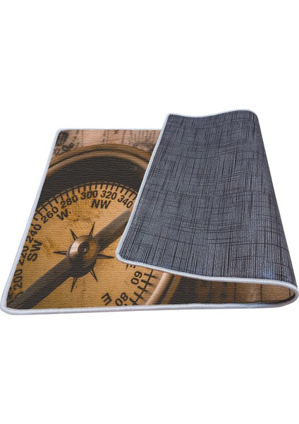 Kaymaz Deri Taban Banyo Paspas Takımı 50 x 60 cm - 60 x 100 cm