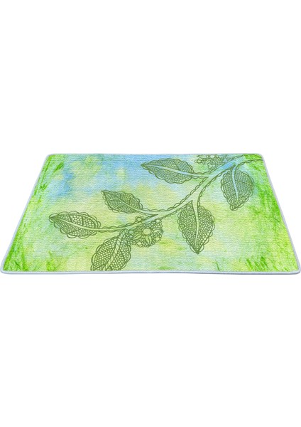 Kaymaz Deri Taban Banyo Paspas Takımı 50 x 60 cm - 60 x 100 cm