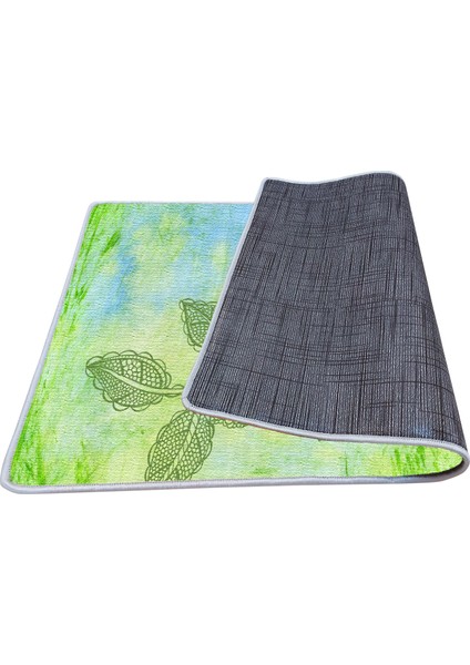 Kaymaz Deri Taban Banyo Paspas Takımı 50 x 60 cm - 60 x 100 cm