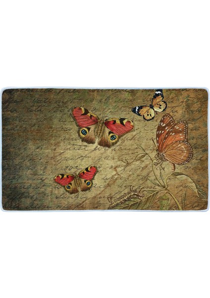 Kaymaz Deri Taban Banyo Paspas Takımı 50 x 60 cm - 60 x 100 cm