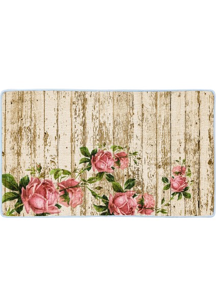 Kaymaz Deri Taban Banyo Paspas Takımı 50 x 60 cm - 60 x 100 cm