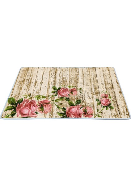 Kaymaz Deri Taban Banyo Paspas Takımı 50 x 60 cm - 60 x 100 cm