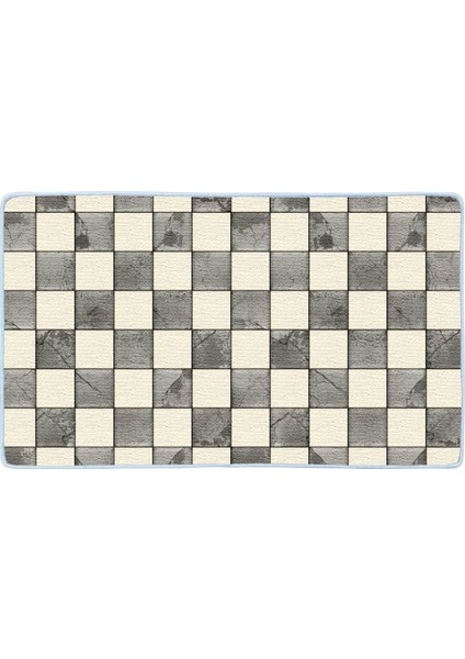 Kaymaz Deri Taban Banyo Paspas Takımı 50 x 60 cm - 60 x 100 cm