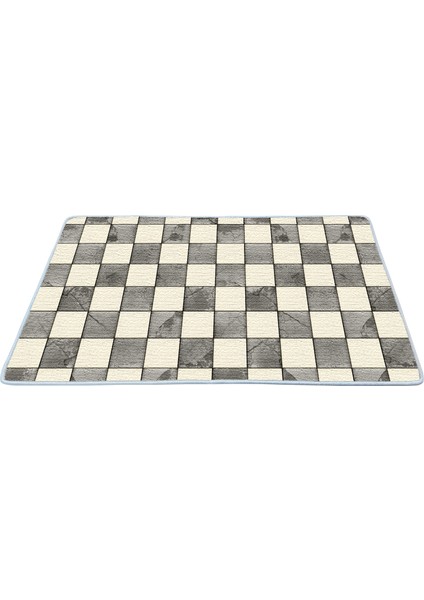 Kaymaz Deri Taban Banyo Paspas Takımı 50 x 60 cm - 60 x 100 cm