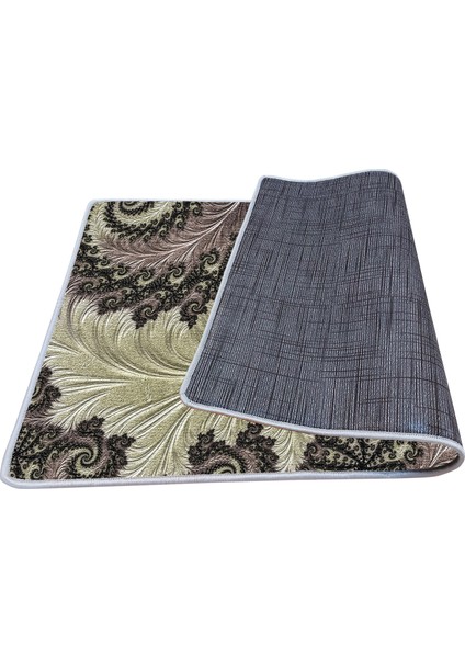 Kaymaz Deri Taban Banyo Paspas Takımı 50 x 60 cm - 60 x 100 cm