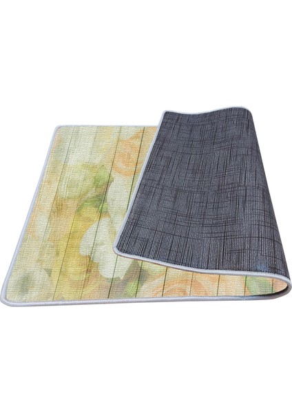Kaymaz Deri Taban Banyo Paspas Takımı 50 x 60 cm - 60 x 100 cm