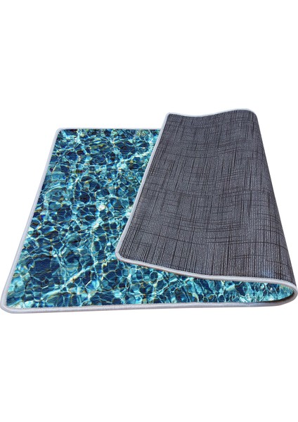 Kaymaz Deri Taban Banyo Paspas Takımı 50 x 60 cm - 60 x 100 cm