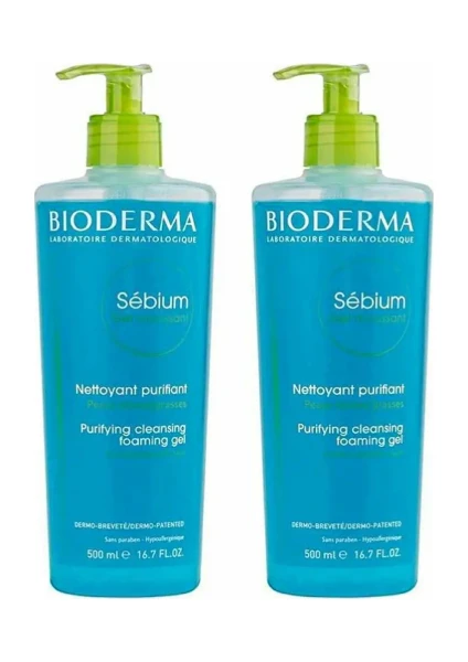 Sebium Foaming Gel - Karma&Yağlı Ciltler için Temizleyici Jel 500 ml x 2