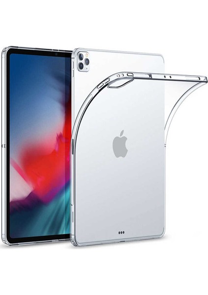 Apple iPad 11 Pro 2020 Kılıf Darbe Emici Süper Silikon Kılıf Şeffaf