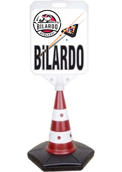 Bilaardo Temalı Reklam ve Uyarı Dubası Tekli