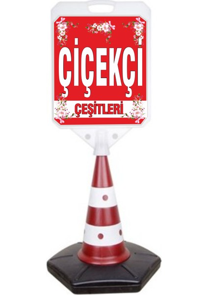 Çiçekci Temalı Reklam ve Uyarı Dubası Tekli