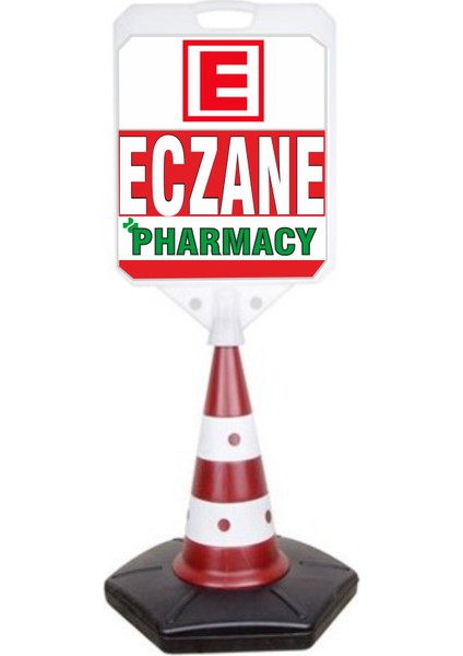 Eczane Pharmacy Temalı Reklam ve Uyarı Dubası Tekli