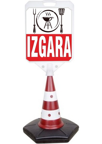 Izgara Temalı Reklam ve Uyarı Dubası Tekli