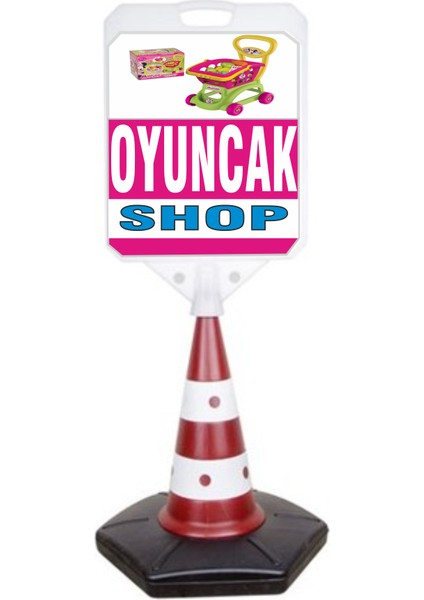 Oyuncak Shop Temalı Reklam ve Uyarı Dubası Tekli