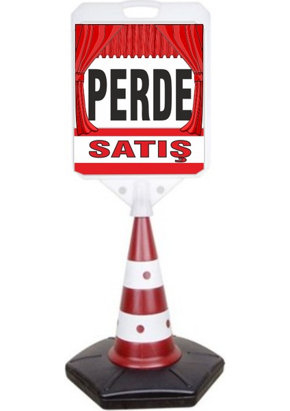 Perde Satıs Temalı Reklam ve Uyarı Dubası Tekli