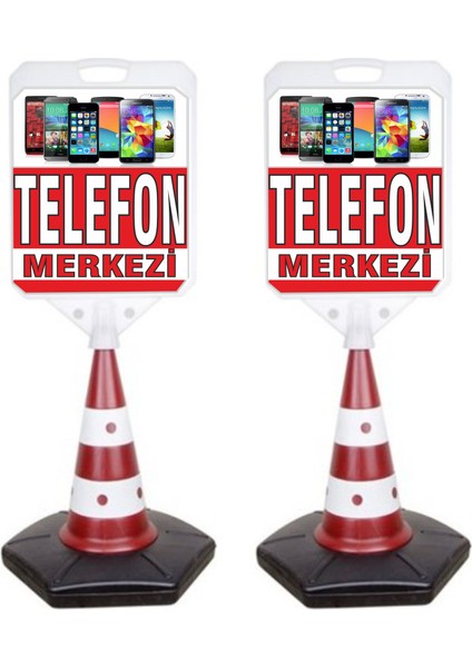 Telefon Merkezi Temalı Reklam ve Uyarı Dubası 2'li