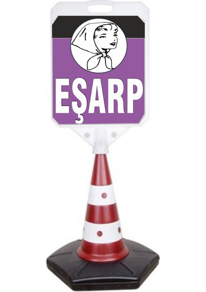 Esarp Temalı Reklam ve Uyarı Dubası Tekli