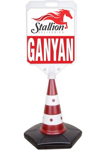 Ganyan Temalı Reklam ve Uyarı Dubası Tekli