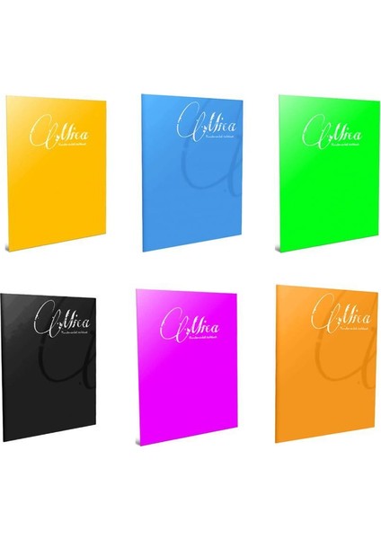 Mica Tel Dikişli Pp Kapak Defter A4 Kareli 100YP 6'lı