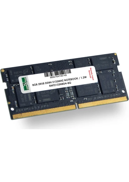 8 gb Ddr4 2133Mhz Notebook Ram 1.2w