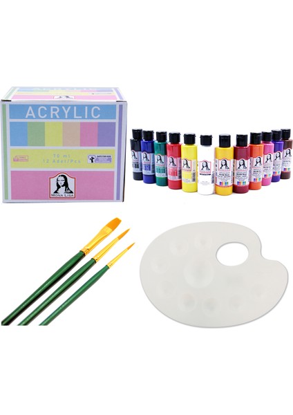 Akrilik Boya Set 70 ml 12'li fiyatları