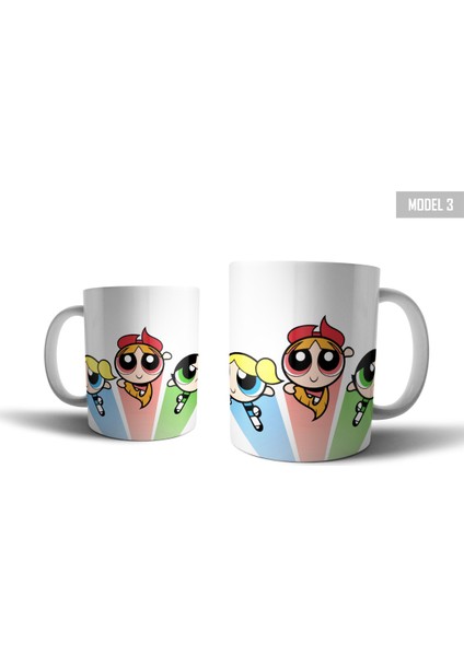 Powerpuff Girls Kupa Bardak Model 3 fiyatları