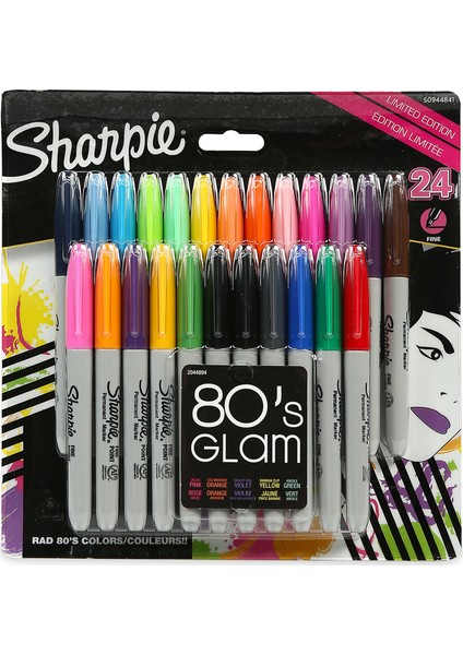 80's Glam Permanent Markör Kalem 24'lü
