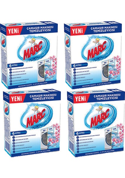 Çamaşır Makinesi Temizleyicisi 250 ml 4'lü